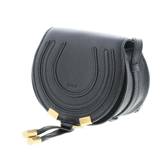 Chloe Bag Shoulder Black Mini Marcy - Picture 1 of 8
